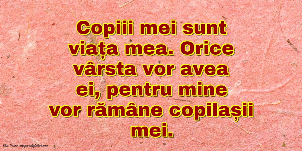 Familie Copiii mei sunt viața mea.