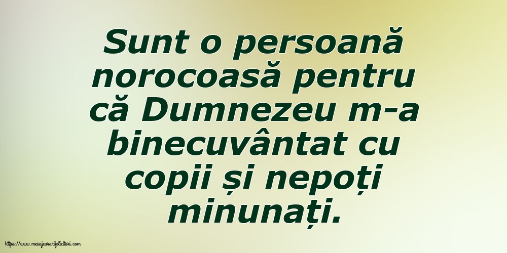 Familie Sunt o persoană norocoasă