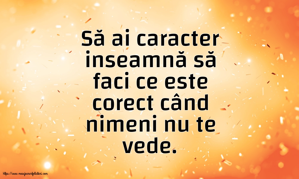 Familie Să ai caracter