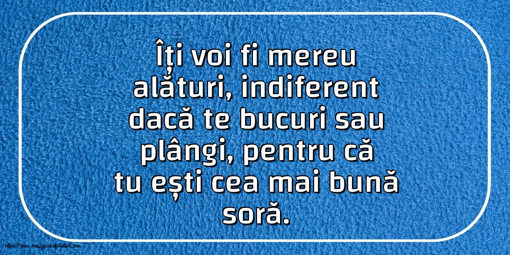 Familie Pentru cea mai bună soră...