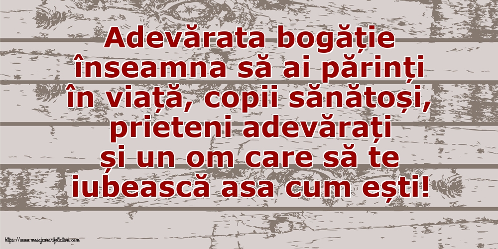 Familie Adevărata bogăție