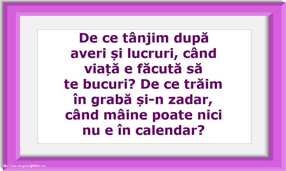 Familie De ce tânjim după averi și lucruri