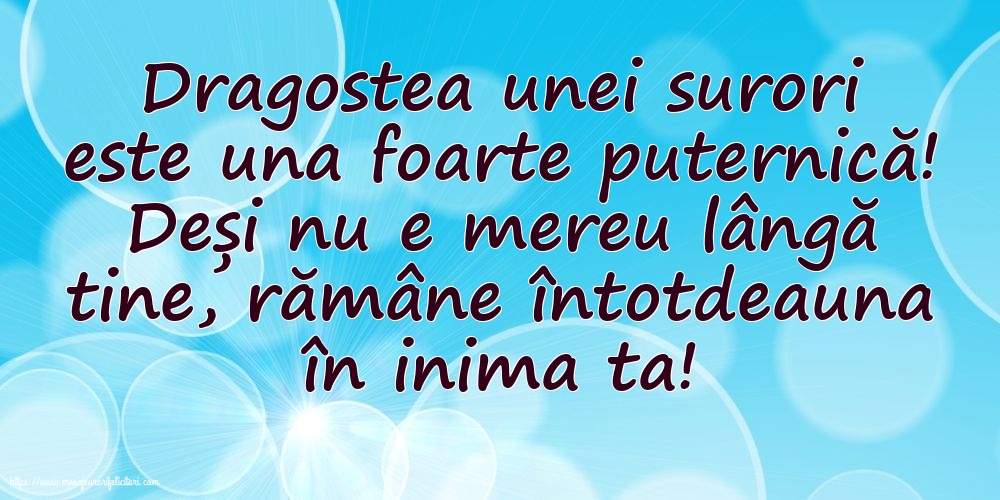 Familie Dragostea unei surori