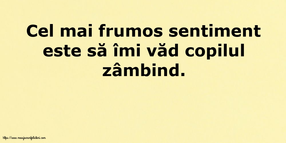 Familie Cel mai frumos sentiment este să îmi văd copilul zâmbind.