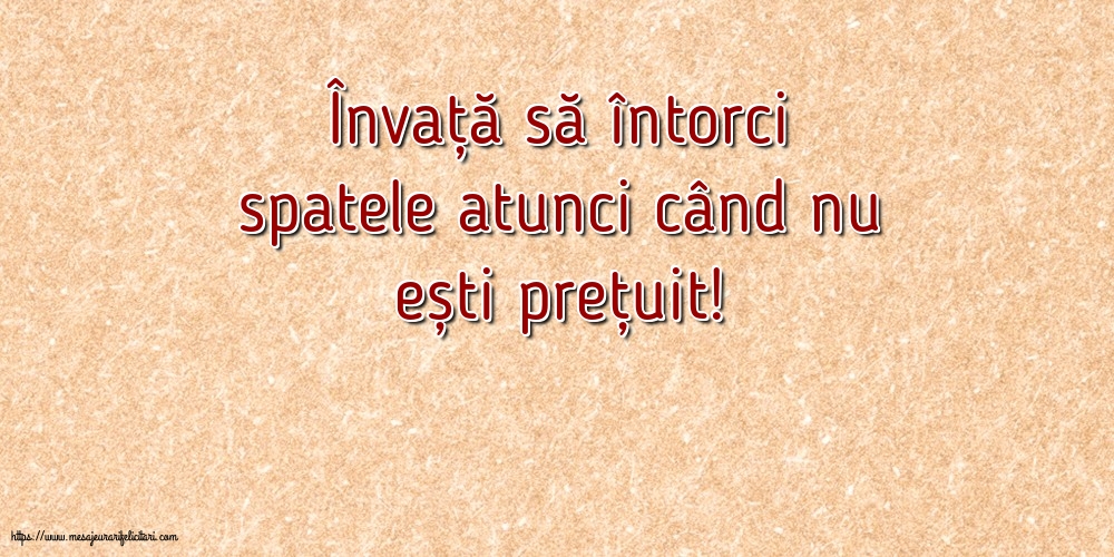 Familie Învață să întorci spatele