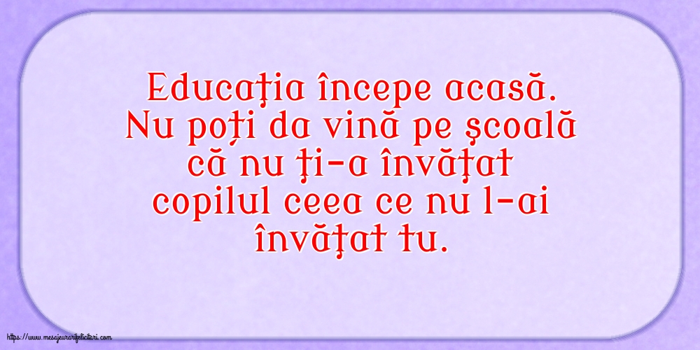 Familie Educaţia începe acasă