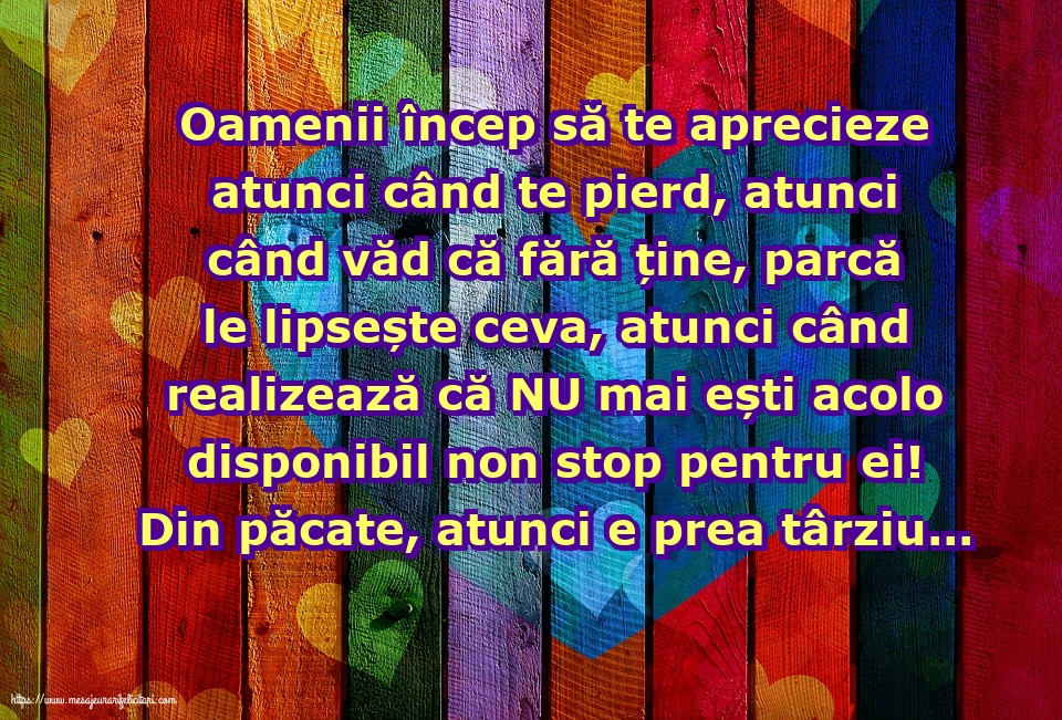 Familie Oamenii încep să te aprecieze atunci când te pierd