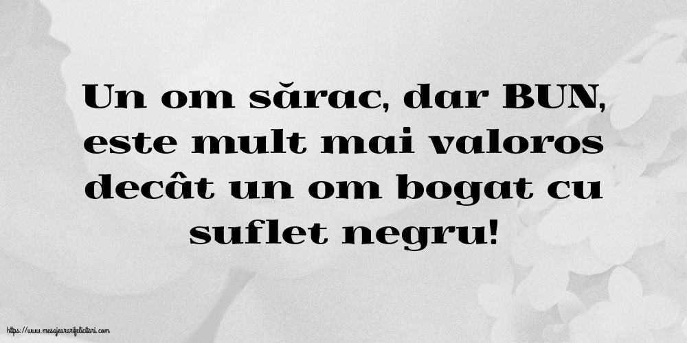 Familie Un om sărac, dar BUN