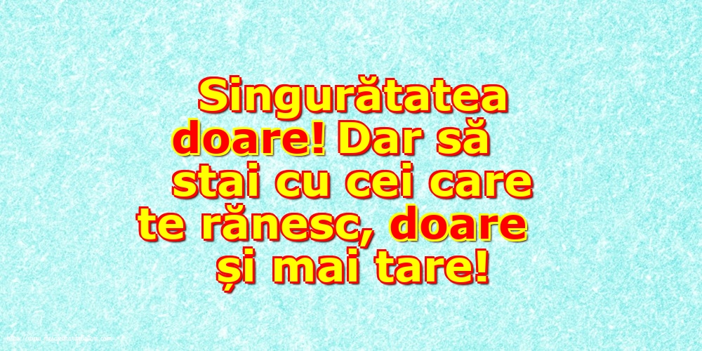 Familie Singuratatea doare