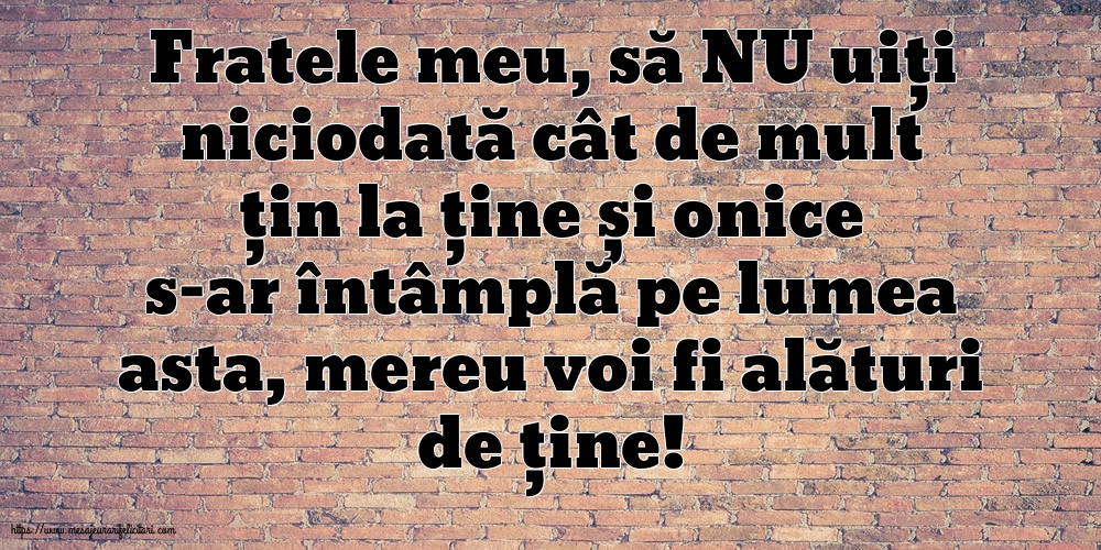 Familie Fratele meu, să NU uiți niciodată