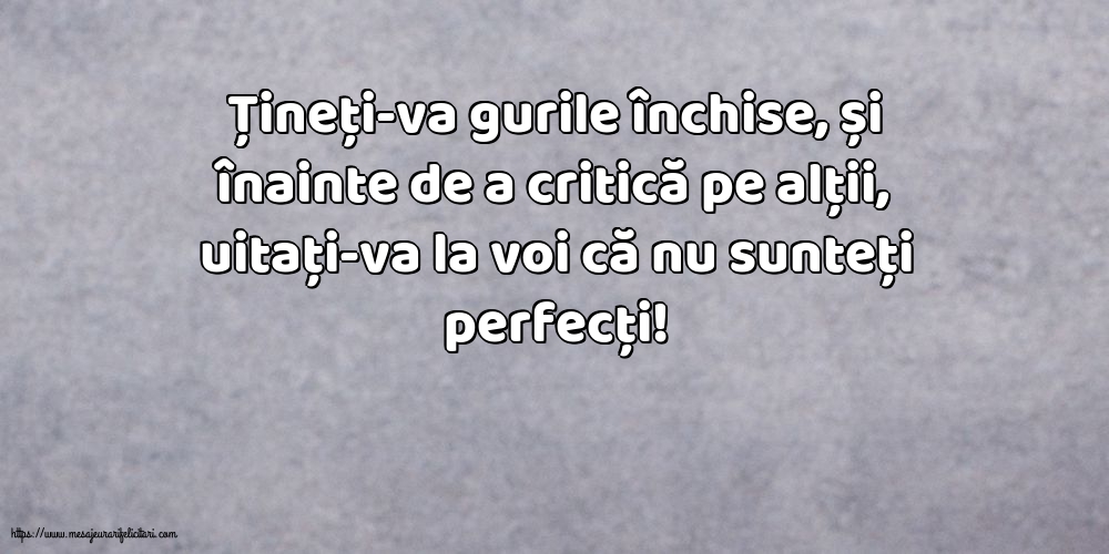 Familie Țineți-va gurile închise