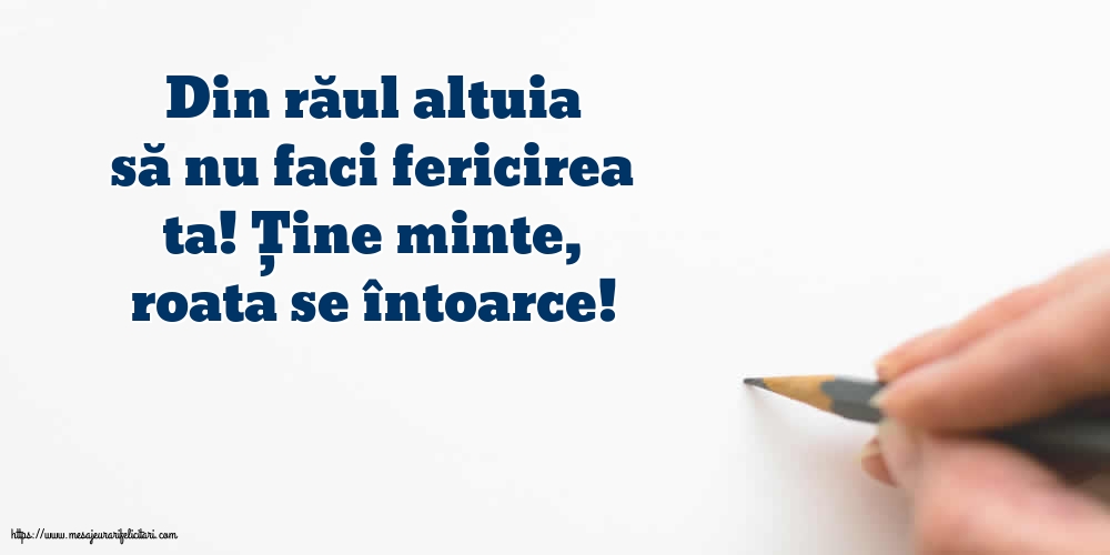 Familie Din răul altuia să nu faci fericirea ta!