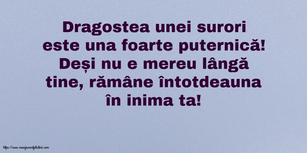 Familie Dragostea unei surori