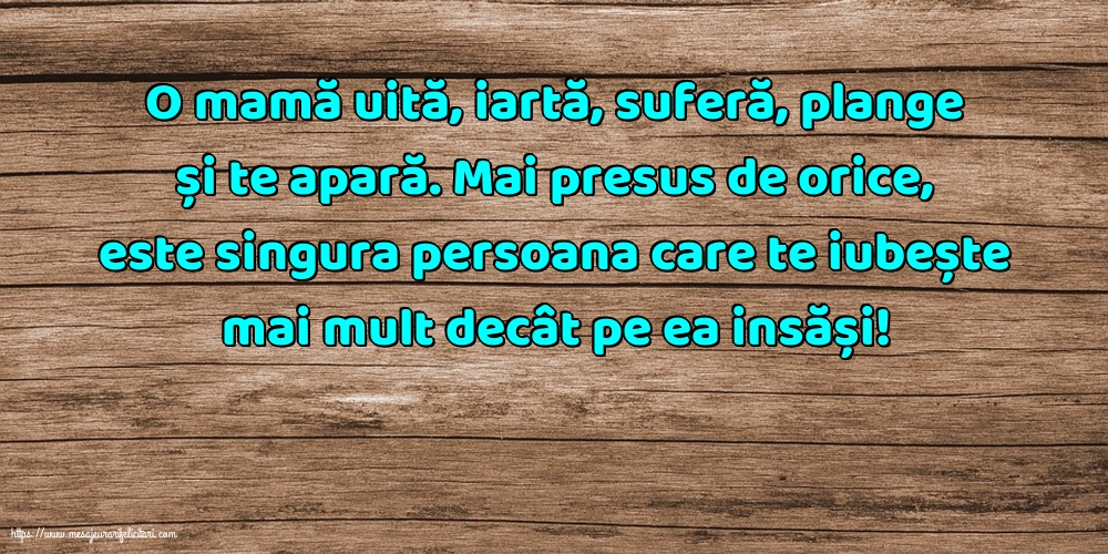 Familie O mamă uită