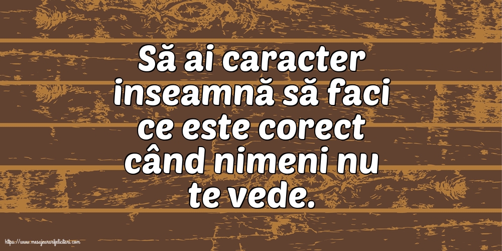 Familie Să ai caracter