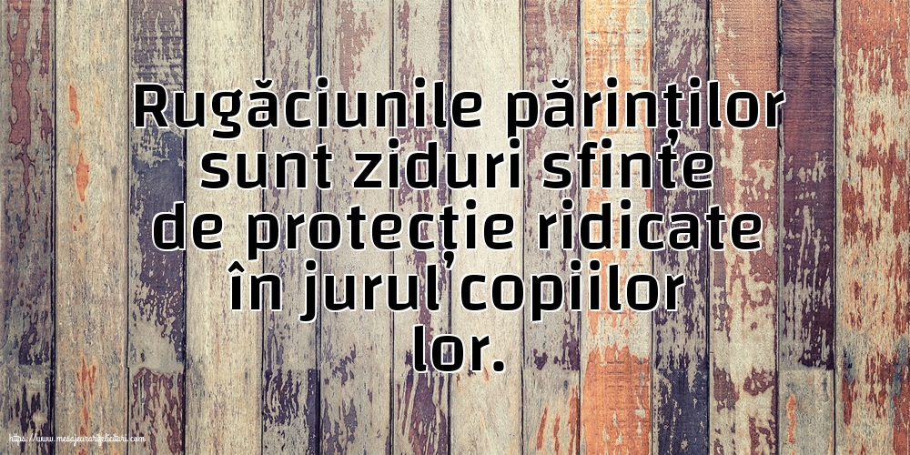 Familie Rugăciunile părinților sunt ziduri sfinte
