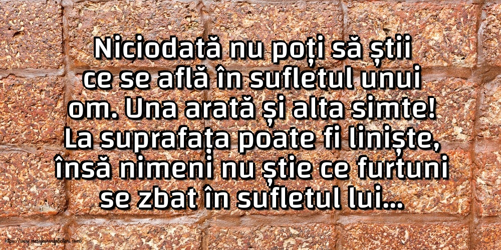 Familie Niciodată nu poți să știi ce se află în sufletul unui om