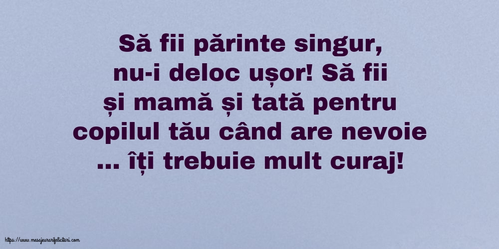 Familie Să fii părinte singur, nu-i deloc ușor!