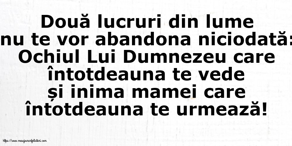 Familie Două lucruri din lume nu te vor abandona niciodată...