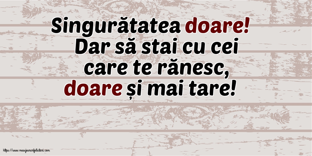 Familie Singuratatea doare