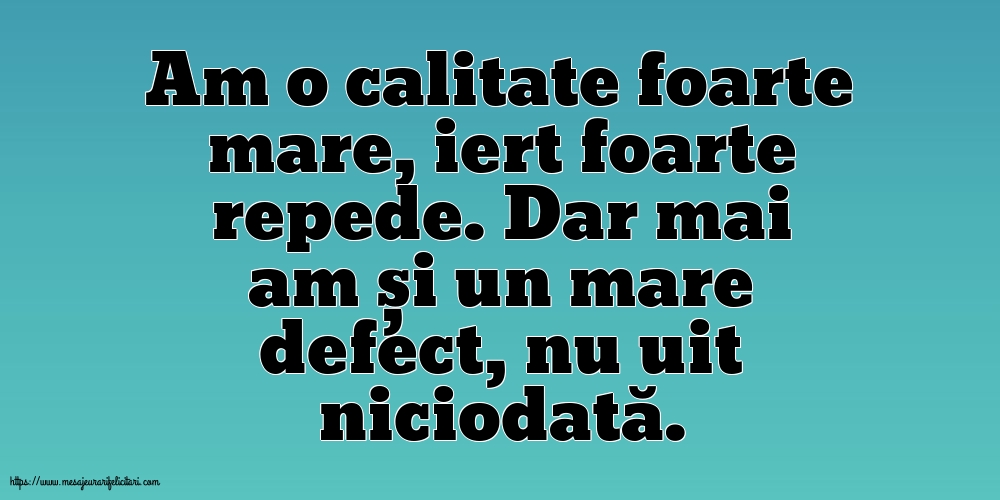 Familie Am o calitate foarte mare... Dar mai am și un mare defect