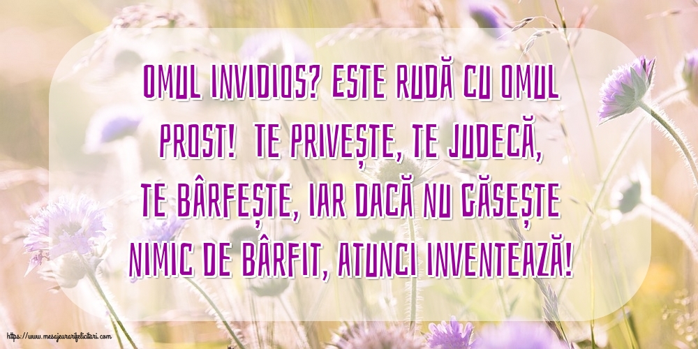 Familie Omul invidios?