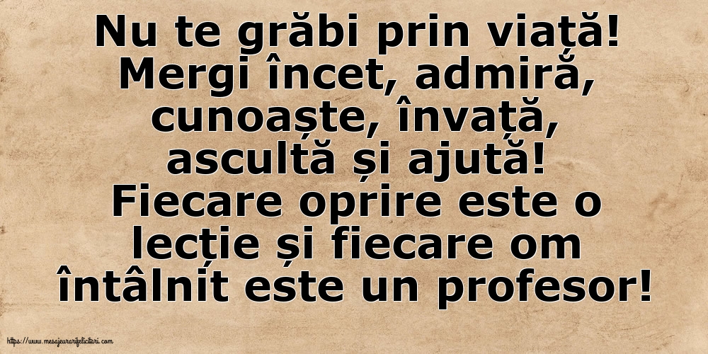 Familie Nu te grăbi prin viață!