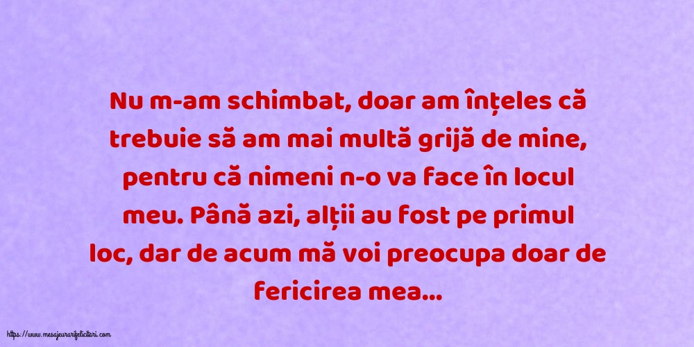 Familie Nu m-am schimbat