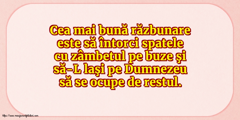 Familie Cea mai bună răzbunare este să întorci spatele