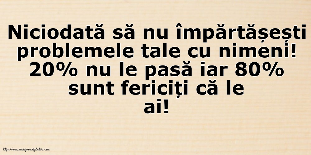 Familie Niciodată să nu împărtășești problemele tale cu nimeni!