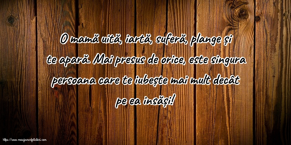 Familie O mamă uită