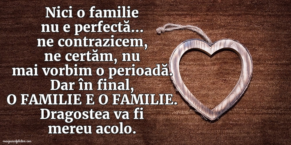 Nici o familie nu e perfectă...