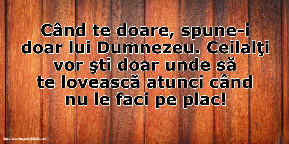 Familie Când te doare, spune-i doar lui Dumnezeu