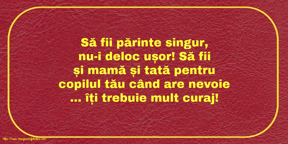 Familie Să fii părinte singur, nu-i deloc ușor!