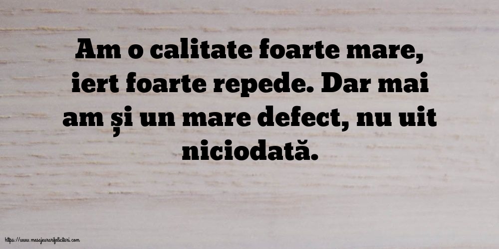 Familie Am o calitate foarte mare... Dar mai am și un mare defect