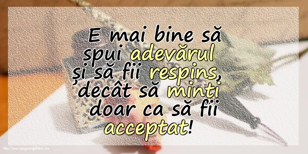 Familie E mai bine să spui adevărul...