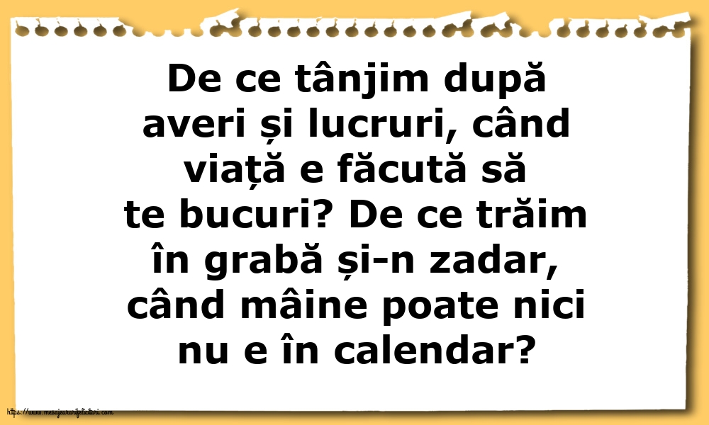 Familie De ce tânjim după averi și lucruri