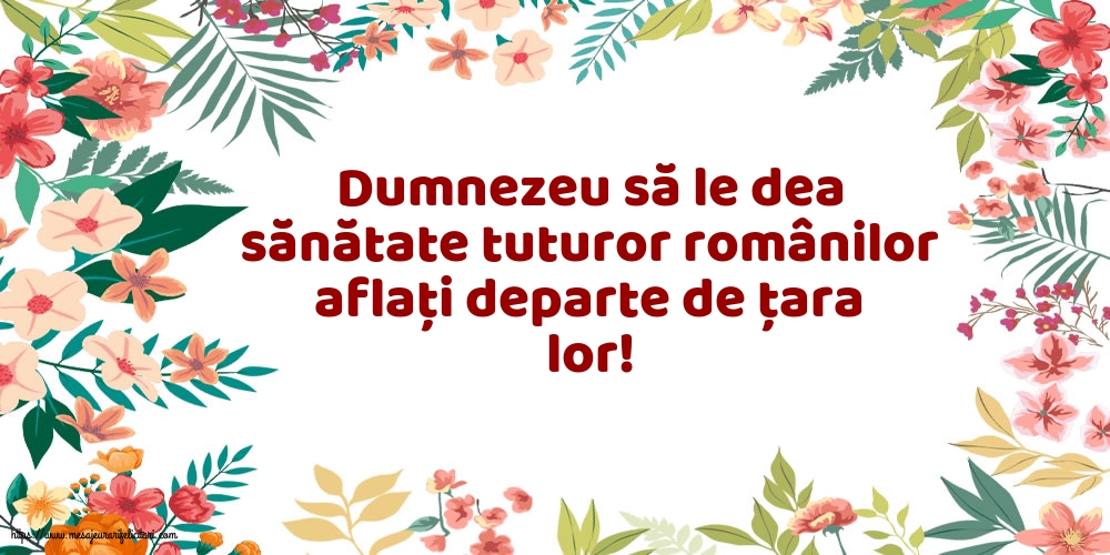 Familie Dumnezeu să le dea sănătate tuturor românilor