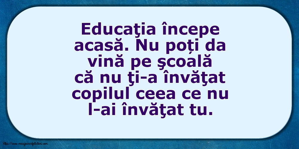 Familie Educaţia începe acasă
