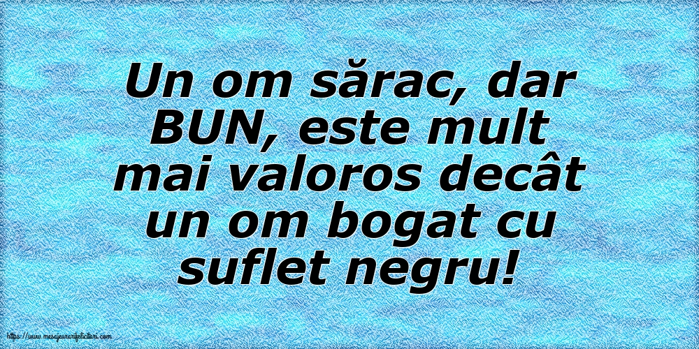 Familie Un om sărac, dar BUN