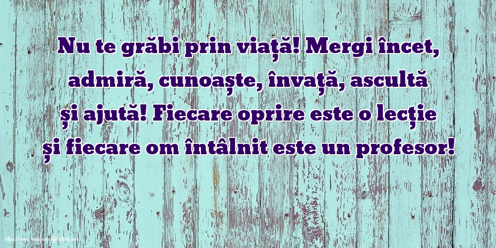 Familie Nu te grăbi prin viață!