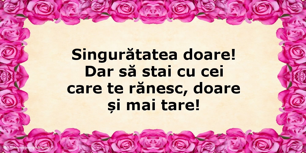 Familie Singuratatea doare