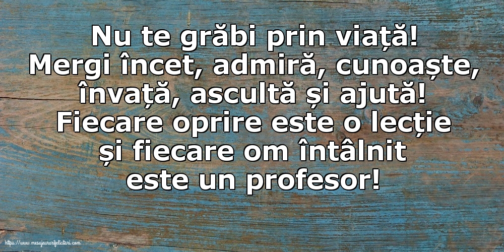 Familie Nu te grăbi prin viață!
