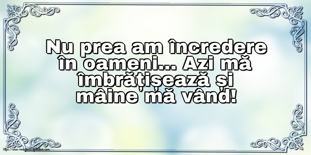 Familie Nu prea am încredere în oameni