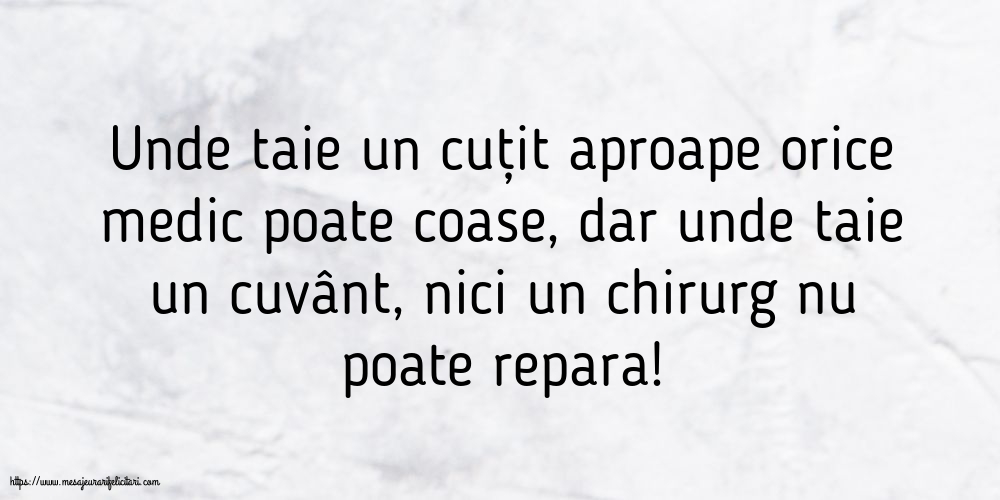 Familie Unde taie un cuțit aproape orice medic poate coase