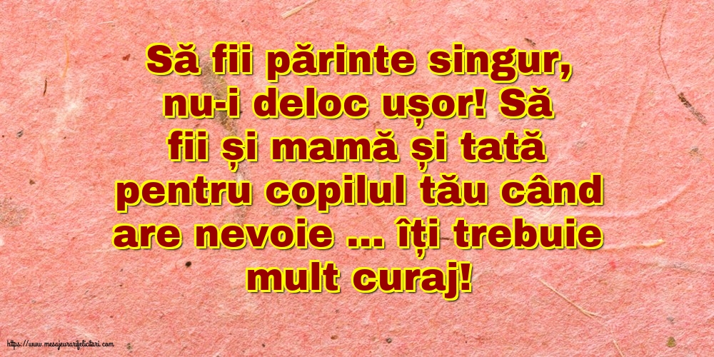 Familie Să fii părinte singur, nu-i deloc ușor!