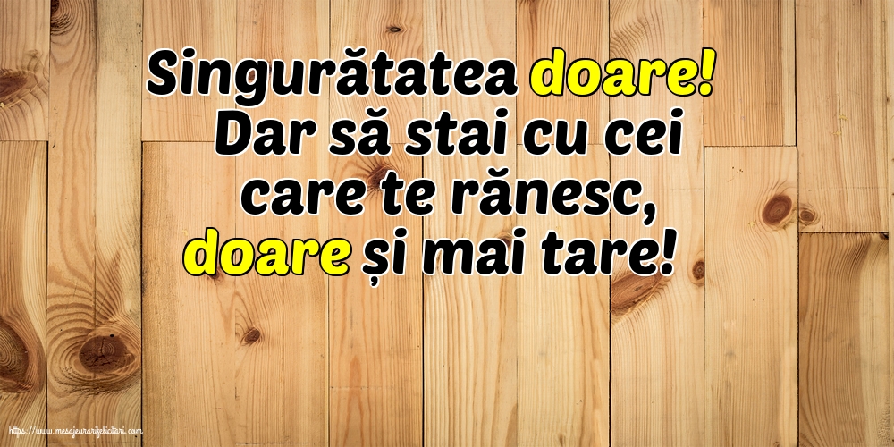 Familie Singuratatea doare