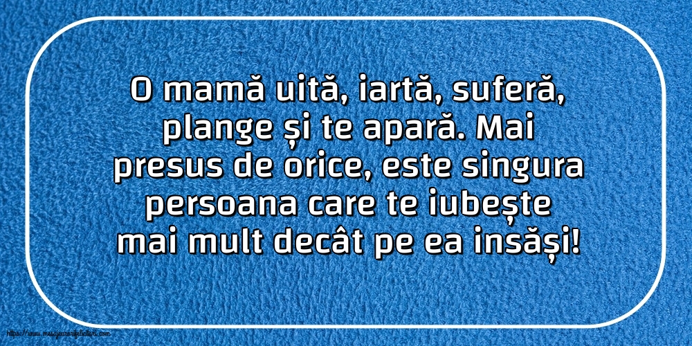 Familie O mamă uită