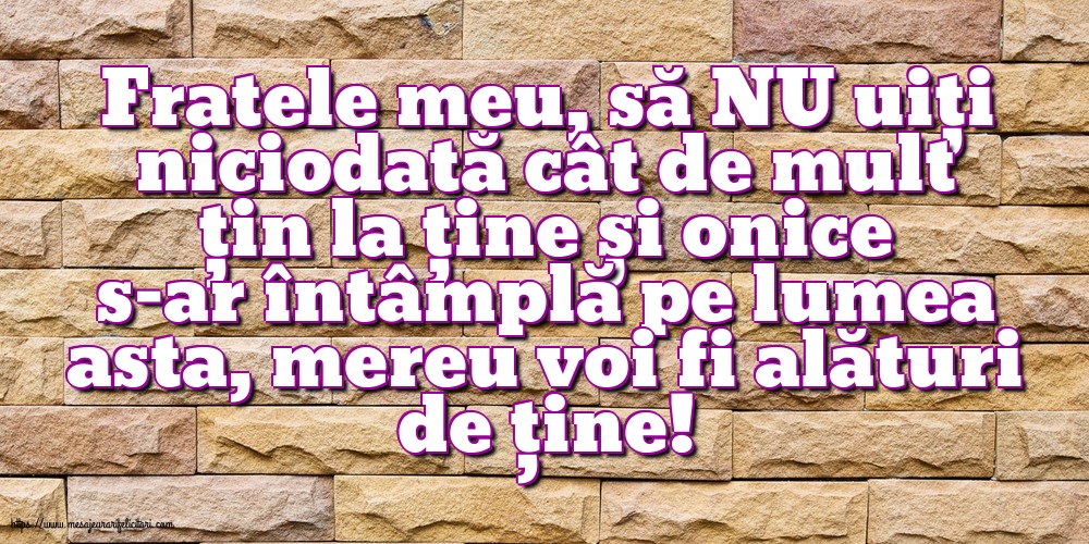 Familie Fratele meu, să NU uiți niciodată
