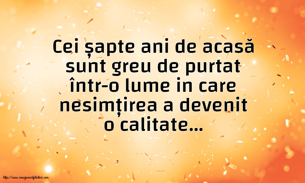 Familie Cei șapte ani de acasă